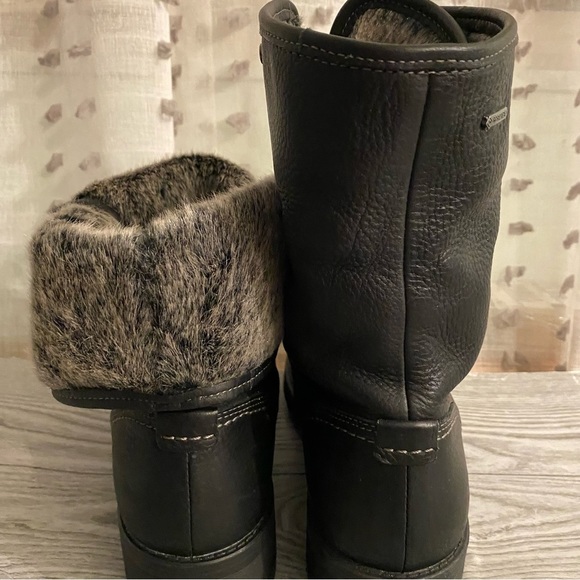 Clarks black combat lace up warm boots size 7.5 - Picture 8 of 16